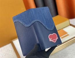 Portefeuilles de créateurs pour hommes Luxurys Brazza Sacs à main Lettre de fleur Titulaire de la carte longue Toile de graphite de haute qualité Mode masculine Petit sac d'embrayage avec boîte d'origine