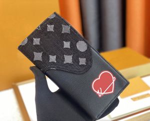 Portefeuilles de créateurs pour hommes luxurys brazza sac à main classique lettre de fleur de cartes longues de haute qualité patchwork de mode masculine petite pochette avec boîte d'origine