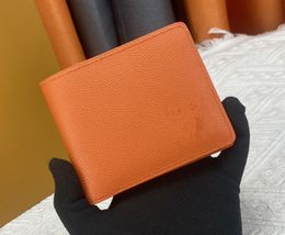 Designerportemonnees voor heren, luxe, meerdere korte portemonnees, klassieke bloemkaarthouders, hoogwaardige herenmode, kleine clutch met doos