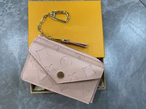 10A M69431 Wallet Card Holder Recto Verso Designer Fashion Dames Mini Zippy Organisator Wallet Coin Purse Bas Belt Belt Key Pouch Pochette Accessoires met doos