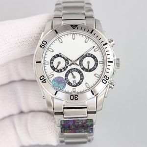 Montre de créateur pour hommes, automatique 9100, mouvement mécanique, 40mm, fonction de synchronisation saphir, mode affaires, montre-bracelet, affichage lumineux, acier inoxydable