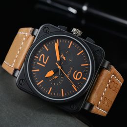 Reloj de diseñador para hombre Movimiento mecánico automático Relojes Correa de cuero Luminoso Reloj impermeable para hombre Relojes de pulsera clásicos