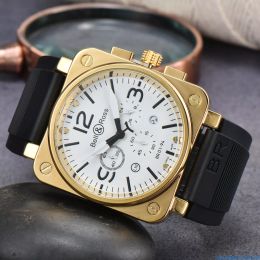 Mens Designer Watch New Arrival BR relógio masculino luxo mostrador dourado preciso e durável multifuncional à prova d'água relógio presente Dropshipping Orologio Uomo
