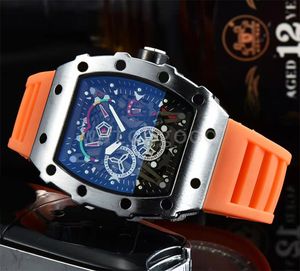 Heren designer horloge rubber montre luxe horloges ster bezel skelet mode Orologio. Alle wijzerplaat werkt quartz skelet mode dameshorloge waterdicht dh011 C23