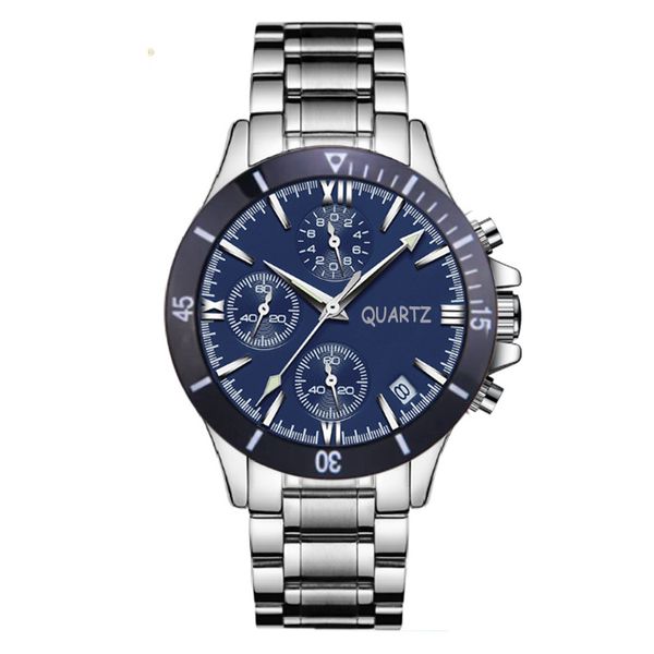 Reloj de diseño para hombres Movimiento de cronógrafo de cuarzo Wall Wallwatch de acero inoxidable Man Business Wristwatches Montre de Luxe Male Clock Sports Relogio Relogio