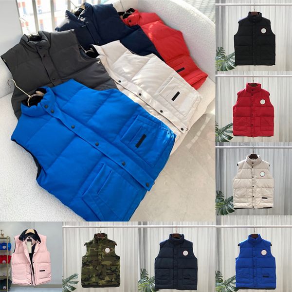 Diseñador para hombre Chaqueta de invierno Puffer Chaleco Down Gilet Abrigos cálidos Carta informal Bordado Parkas canadienses tienen NFC Moda de invierno al aire libre de alta calidad para parejas masculinas