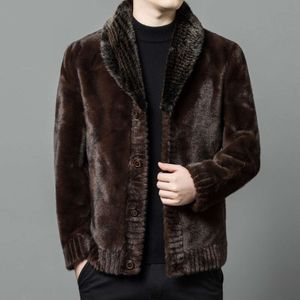 Heren Designer Winter Verdikte Xuelan Diao Dubbelzijdig Wearable Jeugd High End Trendy Fleece Grote Jas Mode 0M2Z