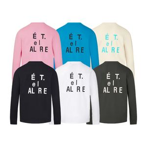 Mens Designer Femmes Vêtements Pull à manches longues O-Cou Lettre imprimé gris pardessus sweat-shirt streetwear mode sweat à capuche noir pour homme S-XL