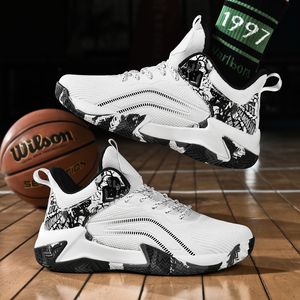 Los zapatos de baloncesto de diseñador para hombre están hechos de suelas de goma antideslizantes, transpirables y resistentes al desgaste. Están diseñados para deportes prácticos, zapatos de entrenamiento para correr, tallas 38-48.