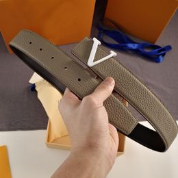 Designers pour hommes ceintures de conception de luxe pour femmes ceinture de concepteur de luxe 3 8 cm de largeur de la lettre multicolore V boucle véritable