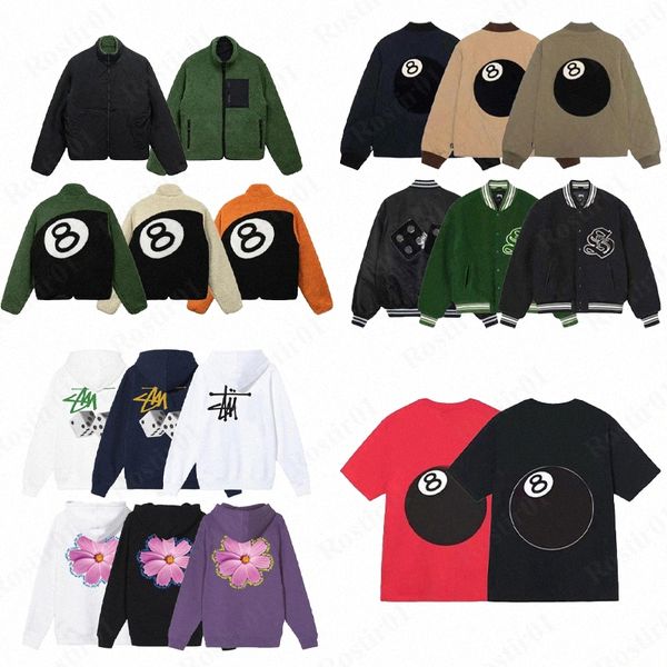 Hommes Designers Sweat à capuche Veste 8-Ball Billard Sweats à capuche Lettres Sweat-shirt Sweat à capuche imprimé Tops à manches longues Couples Sweat-shirts en vrac Sweat à capuche R6GL #