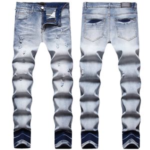 Hommes Designers Miris Jeans Distressed Ripped Biker Slim Straight Denim pour hommes S Imprimer Femmes Armée Mode Mans Pantalon Skinny 498