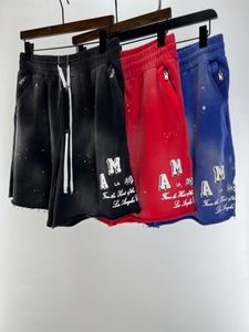 Heren ontwerpers shorts broek casual korte tie-dye vintage collegiale shorts pocket sport unisex shorts hiphop streetwear