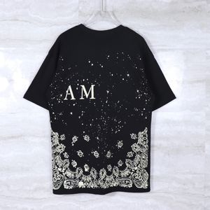 Diseñadores para hombre Camisetas Hombre de moda Camiseta cielo estrellado carta Camisetas de mujer de calidad superior Manga corta Casual