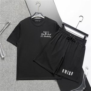 Herenontwerpers Tracksuit Short Set Men Casual Trapstar Trapsuitletter Slim Clothing Casual Sports Korte mouwpak Aziatische maat T9