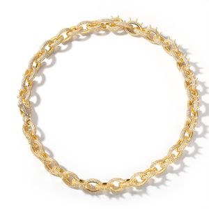 Hommes Diamante Rivet chaînes O lettre collier Bracelet Hiphop diamant chaîne bracelet colliers pas cher hiphop bijoux ensemble NNT1411266f