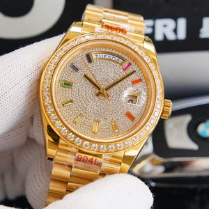Heren Diamond Designer Horloges 40 mm roestvrijstalen klassieke casual polshorloge waterdichte designer polshorloges luxe geschenken