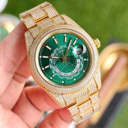 Мужские часы с бриллиантами 2824 Автоматические механические часы 41 мм Модные бизнес-дизайнерские часы Montre Luxe
