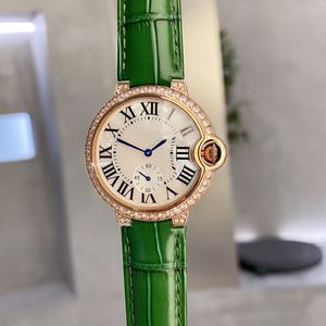 Heren diamanten horloge horloge quartz uurwerk horloges mode polshorloge waterdicht ontwerp Montre de luxe horloges 36 mm es es