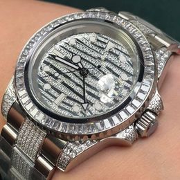 Mens Diamond Watch horloges van hoge kwaliteit luxe automatische mechanische horloges 40 mm lichtgevend saffier polshorloge