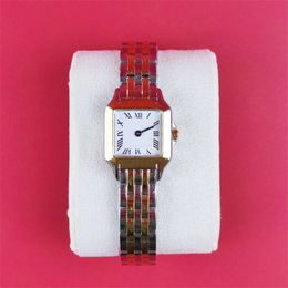 Heren diamanten horloges panthere vrouw designer horloge 50 meter vrije tijd orologio mode roestvrij stalen band mode luxe horloge quartz vierkant dh013 C23