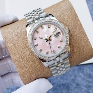 Montre Clone pour homme et femme, automatique, mécanique, diamant, 36 mm, tout en acier inoxydable, montre de natation, montre de créateur, montre d'affaires, saphir, montre de luxe classique