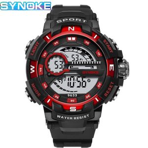 Heren Digital Watch Sport Pols Horloges Men 5Bar Waterdichte elektronische klok mannelijke G Militaire stijl LED RELOJ HOMBRE 9633 Polshorloges 227B