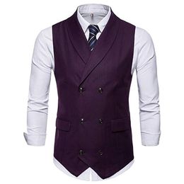 Gilet da uomo doppio petto con colletto alla rovescia Gilet da abito nero a quadri Gilet da uomo nero Gilet da sposa296w