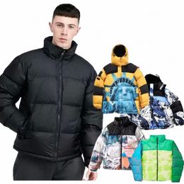 Heren Down Fashion Stylist Jas Brief Afdrukken Parka Winterjas Mannen Vrouwen Veer Overjas Donsjacks Maat M-xxl O3wN #