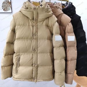 Heren Down Jacket Designer Parkas voor vrouwen Winter Classic Warm Coat Fashion Man Parker Sleeve afneembare vestwindbreaker