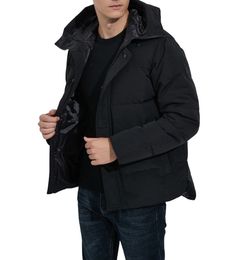 Hommes de la veste Hiver Fourre parka Homme Jassen Chaquetas Outwear Wolf Wolf Fur Cooded Hommes Manteau Parkas Canada Vestes Puffer Vestes Hiver Doudoune Coat Homme Mâle