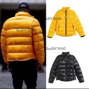 Chaquetas de plumón para hombre Chaqueta acolchada con capucha Cremallera Parkas Chaleco para mujer Estampado de letras Cálido Parejas de invierno Amarillo Negro Conjunto Abrigos de diseñador Ropa de abrigo