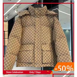 Hommes Down Parkas 2023 Designer Jackets Parka Womens Letter Impression d'hiver Couples Vêtements à glissière