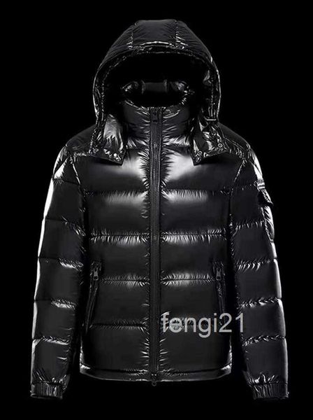 Mens Down Parkas Diseñador Winter Puffer Chaqueta corta brillante Parejas con capucha Traje de pan elegante y versátil Abrigos de color sólido para T9Z9 APXK D 4 4LHV