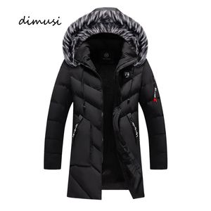 Heren Down Parkas Dimusi Winter Lange jas mode mode bont kraag thermische klassieke jassen Casual Warm Windscheper Gedekte kleding 221128