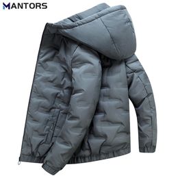 Parkas de plumón para hombre MANTORS Moda para hombre Chaqueta de plumón de invierno con capucha Parka a prueba de viento Abrigo Ropa de abrigo informal para hombre Chaqueta de plumón de pato blanco impermeable 221010