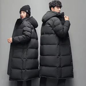 Hommes en bas parkas hommes de la veste à la parka longue manteau blanc canard down down coulage hommes ou hiver sort veste blanche à capuche couple de veste vers le bas 231218