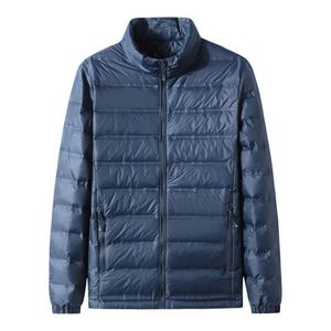 Heren Down Parkas Men Men Winter Jacket Men Ultra Light Wit Down Down Jackets Casual draagbare winterstandaard Kraagjas Down Parkas R105 220902