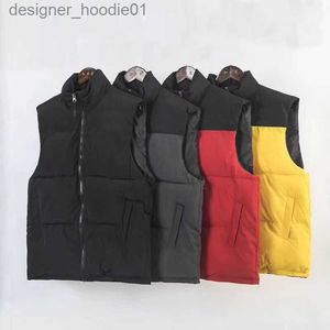 Mens Down Parkas Vestes bouffantes pour hommesManteaux d'hiver gilet femmes mode doudoune Couples Parka extérieur chaud plume tenue d'extérieur gilets multicolores manteau L2309