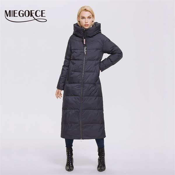 Mens Down Parkas MIEGOFCE Hiver Femmes Outwear Parka Super Long Chaud Et Coupe-Vent Zipper Coton Manteau Vestes D'hiver Manteau Femme D21679 220930