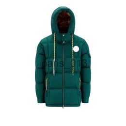 Hommes Down Parkas Monclairer Mariveles Poitrine Broderie Badge Hommes Doudoune Bras Poche Badge doudoune Chapeau Coloré Cordon hommes doudounes Hiver À Capuchon w