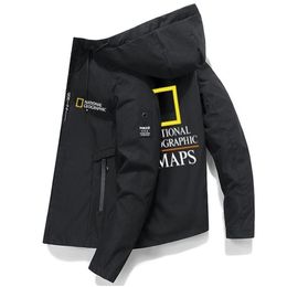 Hommes Down Parkas National Geographic Clothing Outdoor Cam Randonnée Veste à sweat à sweat à sweat imperméable respirant Costume d'aventure 211026 DHQBN