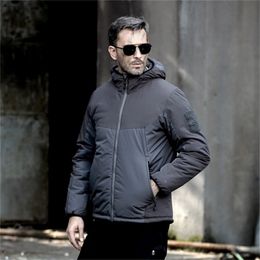 Mens Down Parkas deportes al aire libre táctico chaqueta militar invierno para hombre paño abrigo abrigo para acampar senderismo 220919