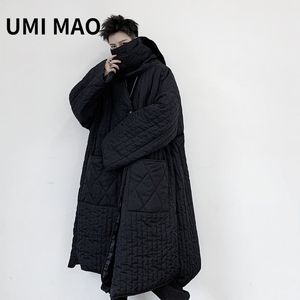 Heren donsparka's UMI MAO Yamamoto donker dun gedeelte hoogwaardig zwart middellange diamantstijl trenchcoat plus kraag lange femme 221128