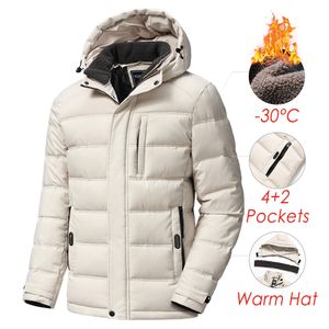 Hommes vers le bas Parkas hiver classique décontracté imperméable chaud épais polaire veste manteau automne vêtements d'extérieur Vintage chapeau poche Parka 221118