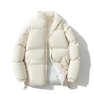 Hommes vers le bas Parkas hiver vestes rembourrées mode Harajuku manches longues hommes chaud veste épaisse avec sac à dos velours côtelé automne manteaux M4XL 231129