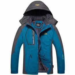 Heren Down Parkas Winter Waterdicht jasje voor mannen Dikke Fleece Outdoor Mens Parkas Coat Sport Skiing Wandelkleding Warm Jacket Heren 220902