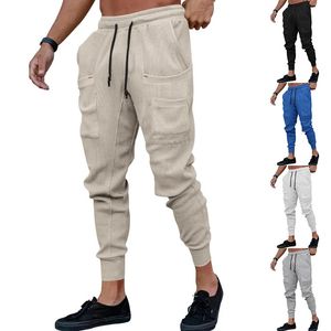 Pantalons à cordon pour hommes joggeurs sports décontractés de gymnase en plein air