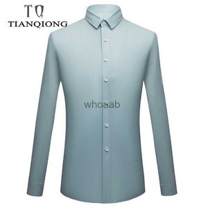 Chemises habillées pour hommes nouvelle mode affaires décontracté à manches longues chemise en coton respirant homme Social grande taille M5xl Slim Fit hommes Yq2