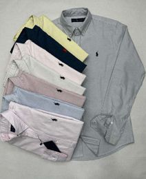 Camisas de vestir para hombre Spring y otoño Color sólido Camiseta Camisa de manga larga Camisa de algodón de algodón